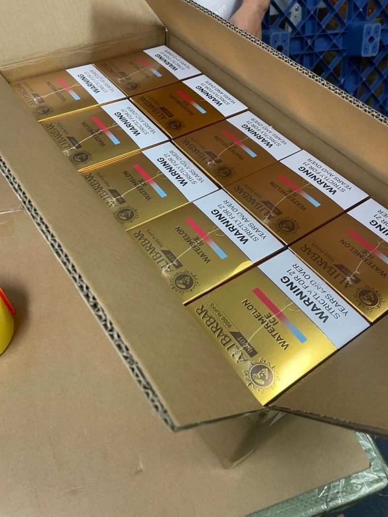 Box of genuine Alibarbar disposable vapes ready to ship from Vape Shop AUS