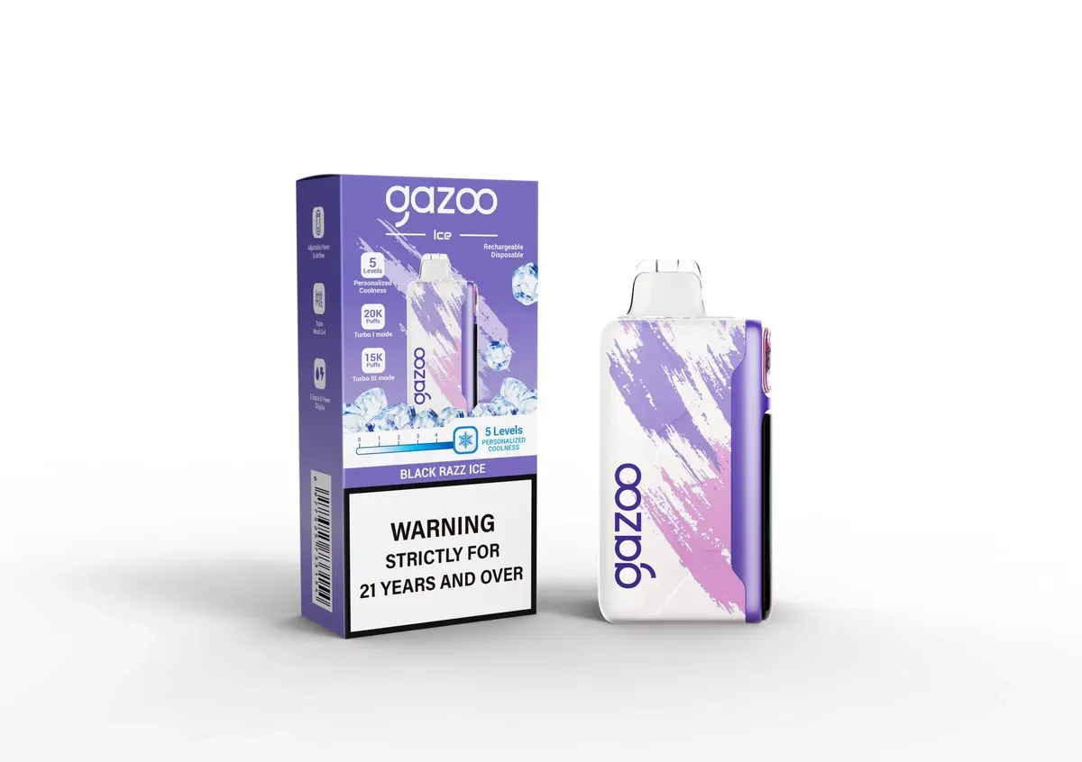 GAZOO ICE 20000 Puffs - Black Razz Ice disposable vape Australia