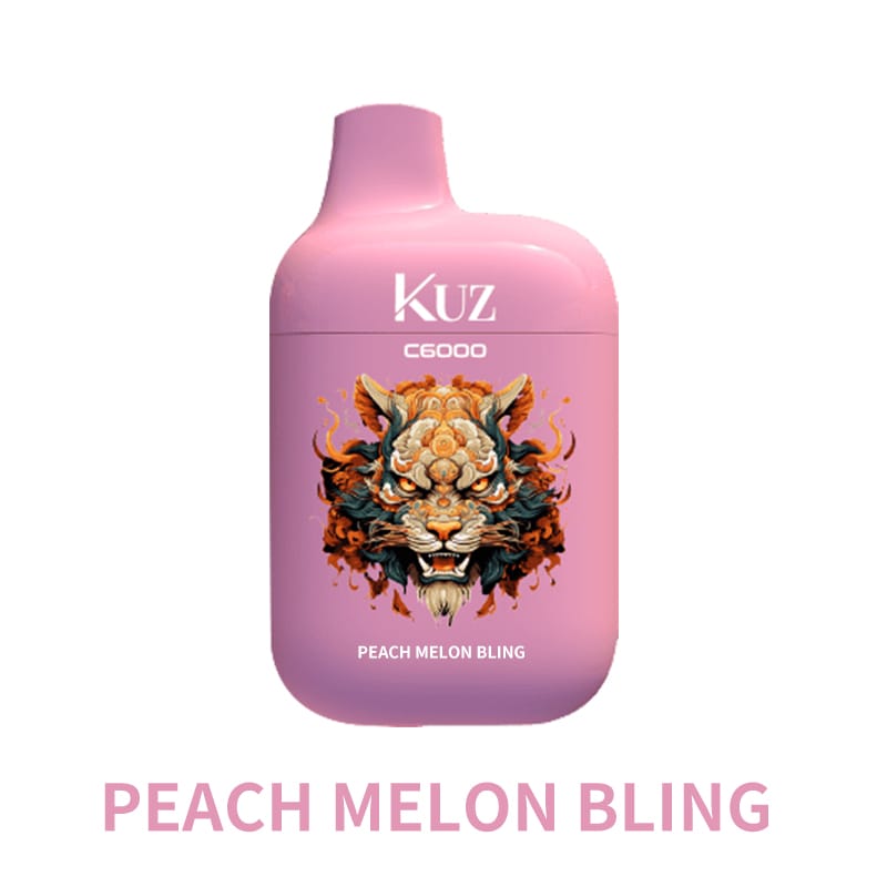 KUZ C6000 PUFFS - PEACH MELON BLING disposable vape Australia