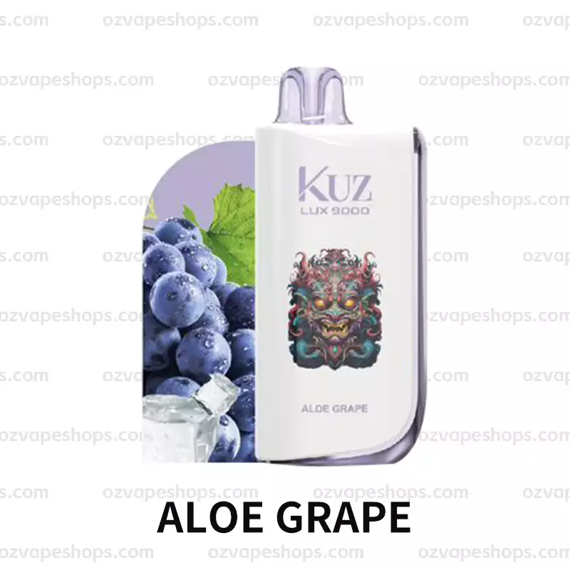 KUZ Ultra 9000 Puffs - ALOE GRAPE disposable vape Australia