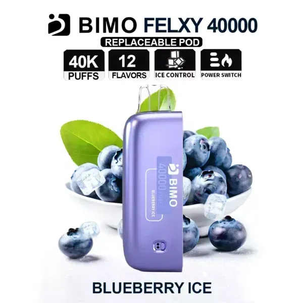 Bimo Felxy 40000 Pod Blueberry Ice Puffs Australia