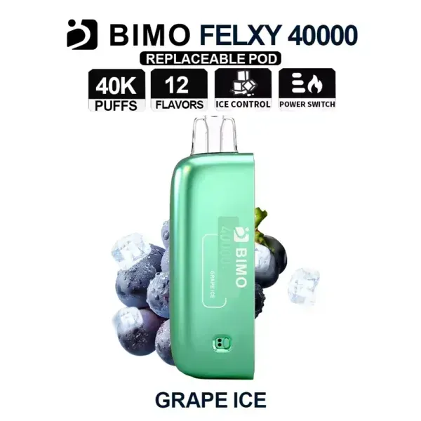 Bimo Felxy 40000 Pod Grape Ice Puffs Australia