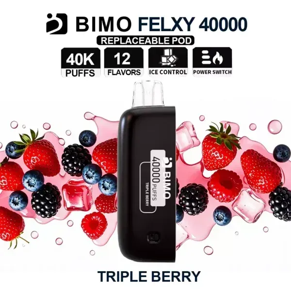 Bimo Felxy 40000 Pod Triple Berry Puffs Australia