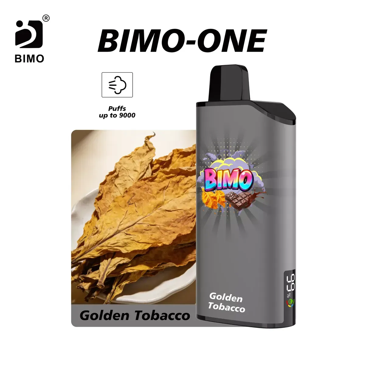 BIMO ONE 9000 Puffs - Golden Tobac disposable vape Australia