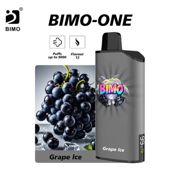 Bimo ONE 9000 Grape lce Puffs disposable vape Australia