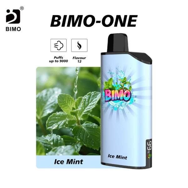 Bimo ONE 9000 Ice Mint Puffs disposable vape Australia