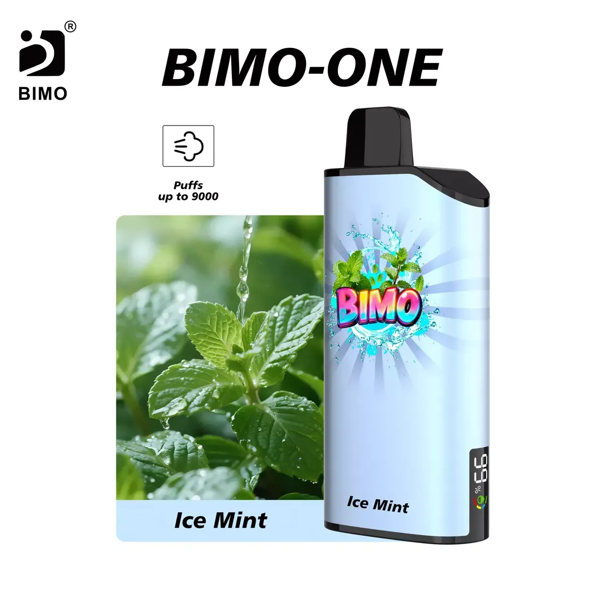 BIMO ONE 9000 Puffs - Ice Mint disposable vape Australia