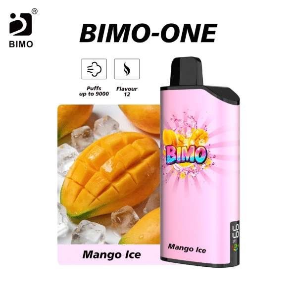 Bimo ONE 9000 Mango Ice Puffs disposable vape Australia