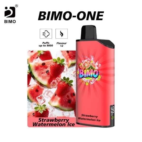 Bimo ONE 9000 Strawberry Watermelon Ice Puffs disposable vape Australia