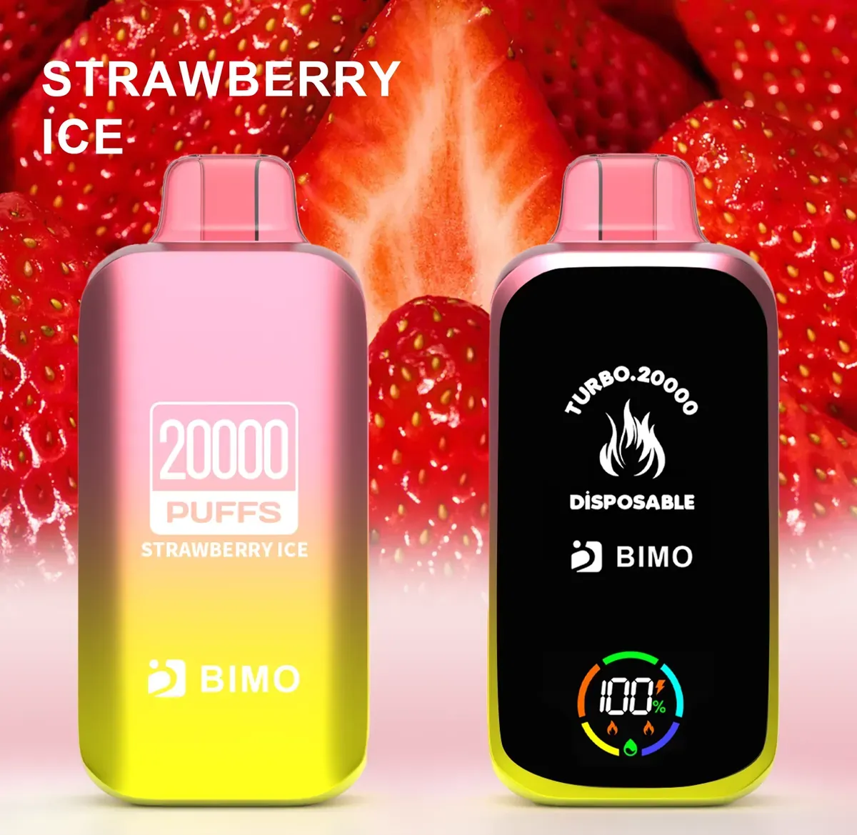 BIMO Turbo 20000 Puffs - Strawberry Ice disposable vape Australia