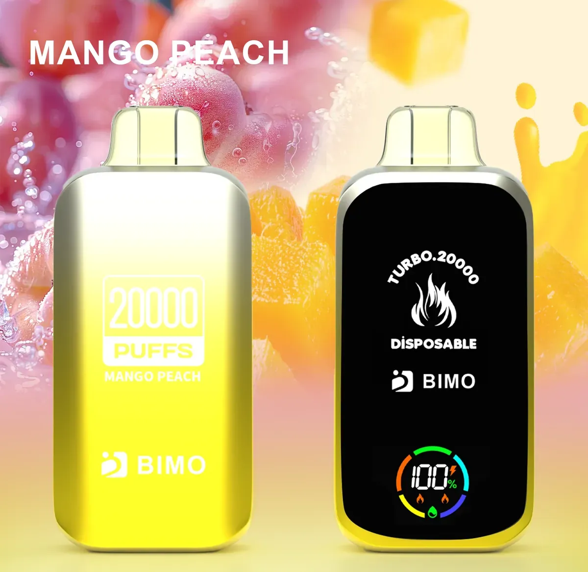 BIMO Turbo 20000 Puffs - Mango Peach disposable vape Australia