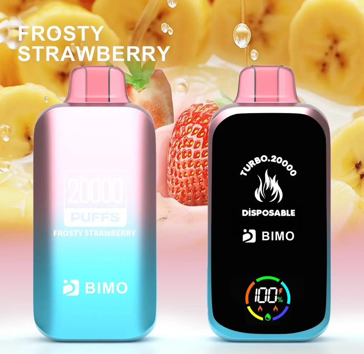 BIMO Turbo 20000 Puffs - Frosty Strawberry disposable vape Australia