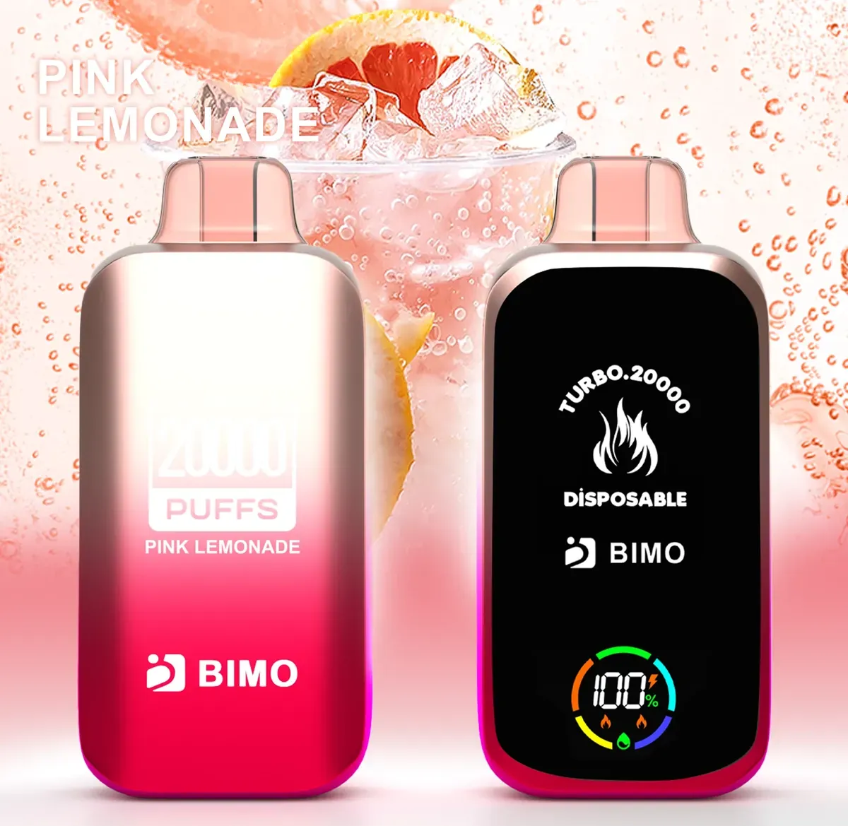 BIMO Turbo 20000 Puffs - Pink Lemonade disposable vape Australia