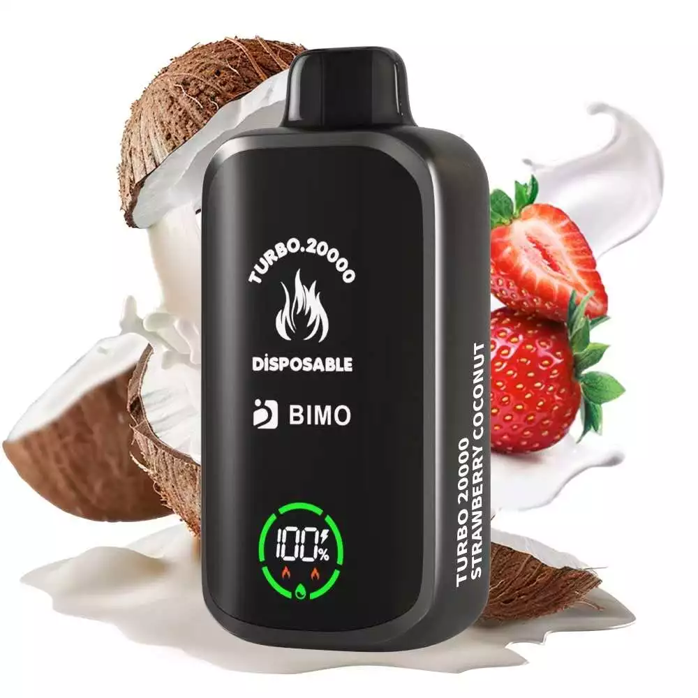 BIMO Turbo 20000 Puffs - Strawberry Coconut disposable vape Australia