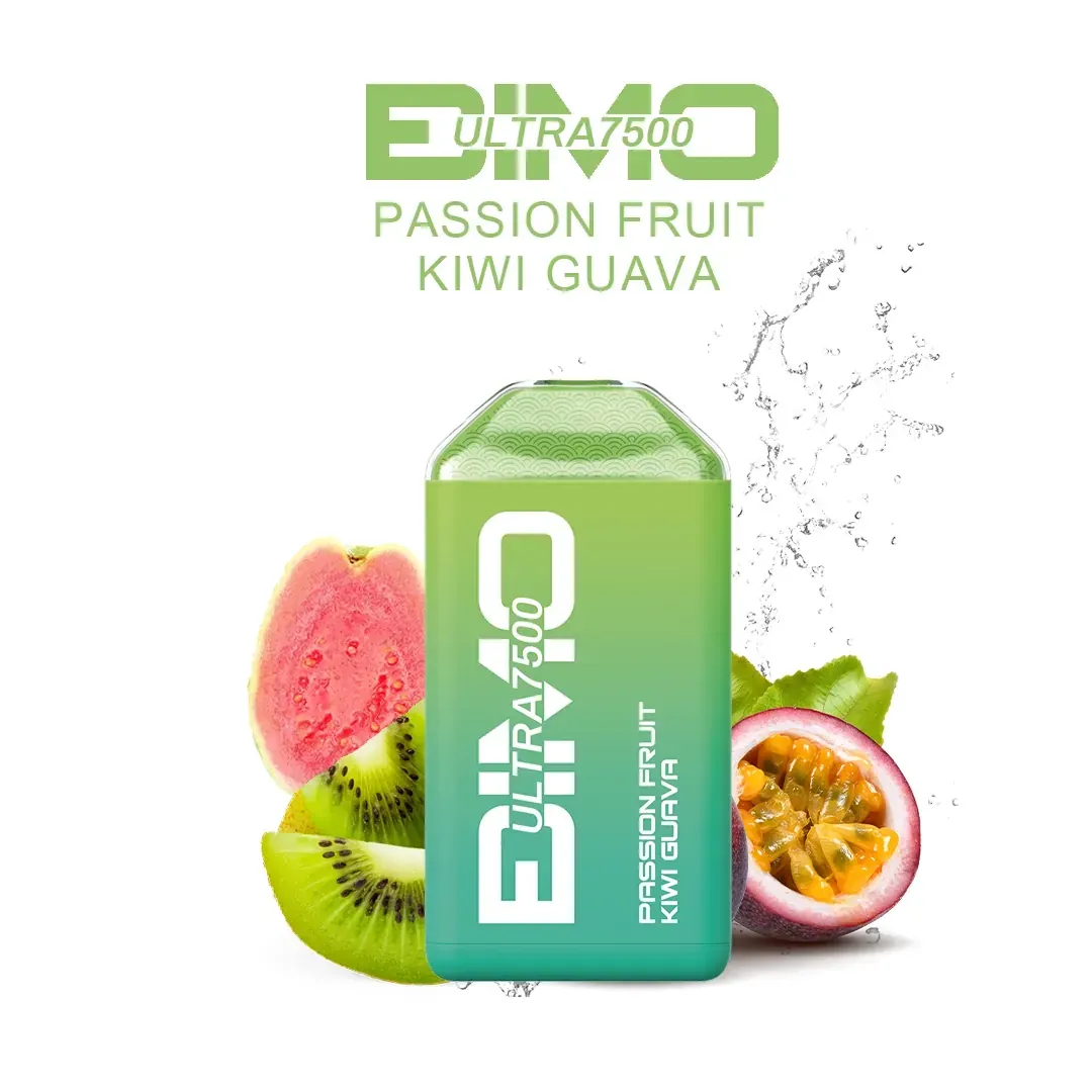 BIMO Ultra 7500 Puffs - Passion fruit Kiwi Guava disposable vape Australia