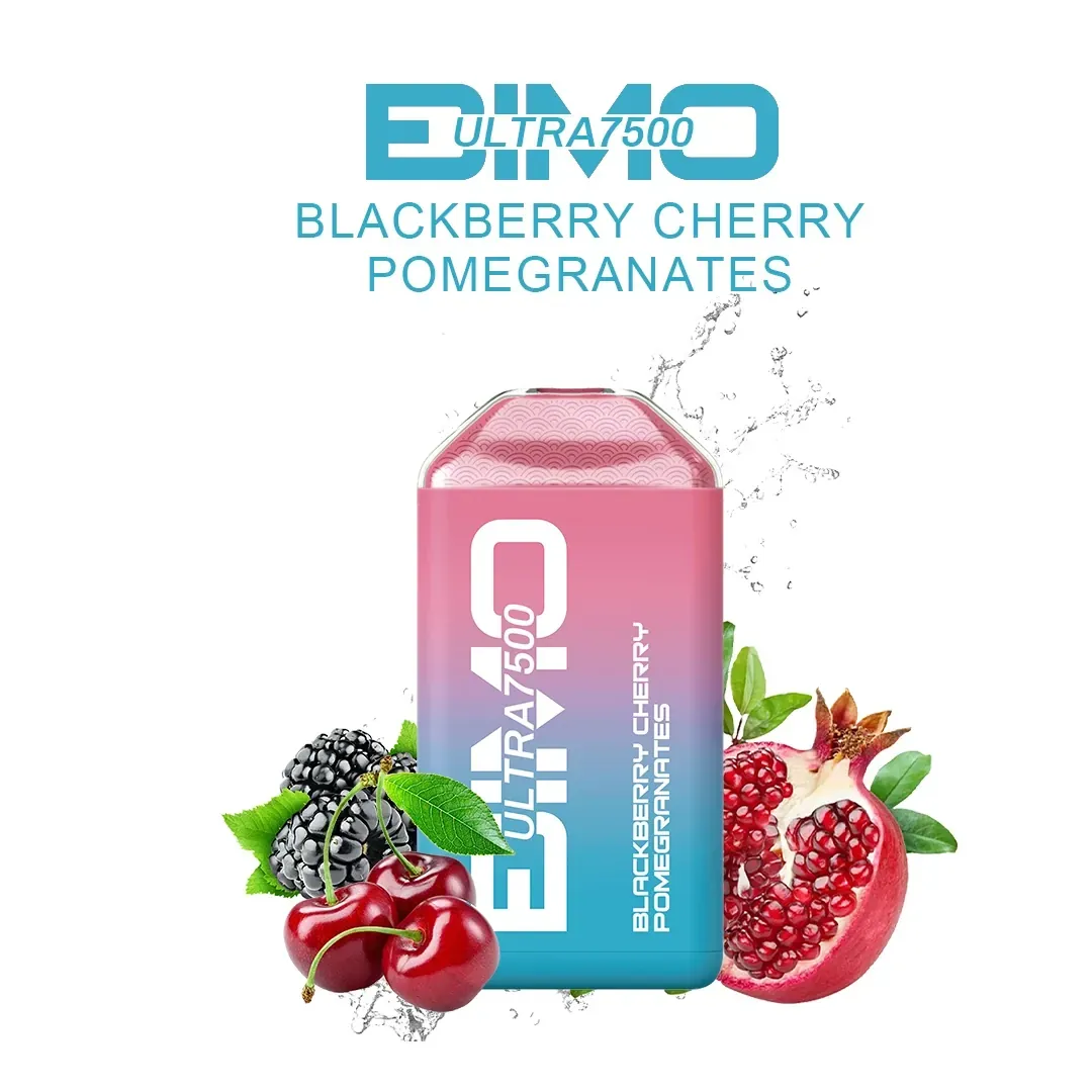 BIMO Ultra 7500 Puffs - Blackberry cherry pomegranate disposable vape Australia