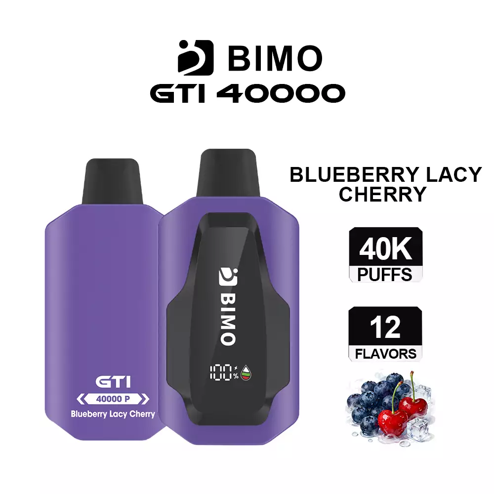 BIMO GTI 40000 Puffs - Blueberry Lacy Cherry disposable vape Australia