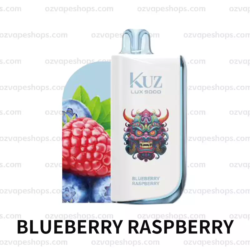 KUZ Ultra 9000 Puffs - BLUEBERRY RASPBERRY disposable vape Australia