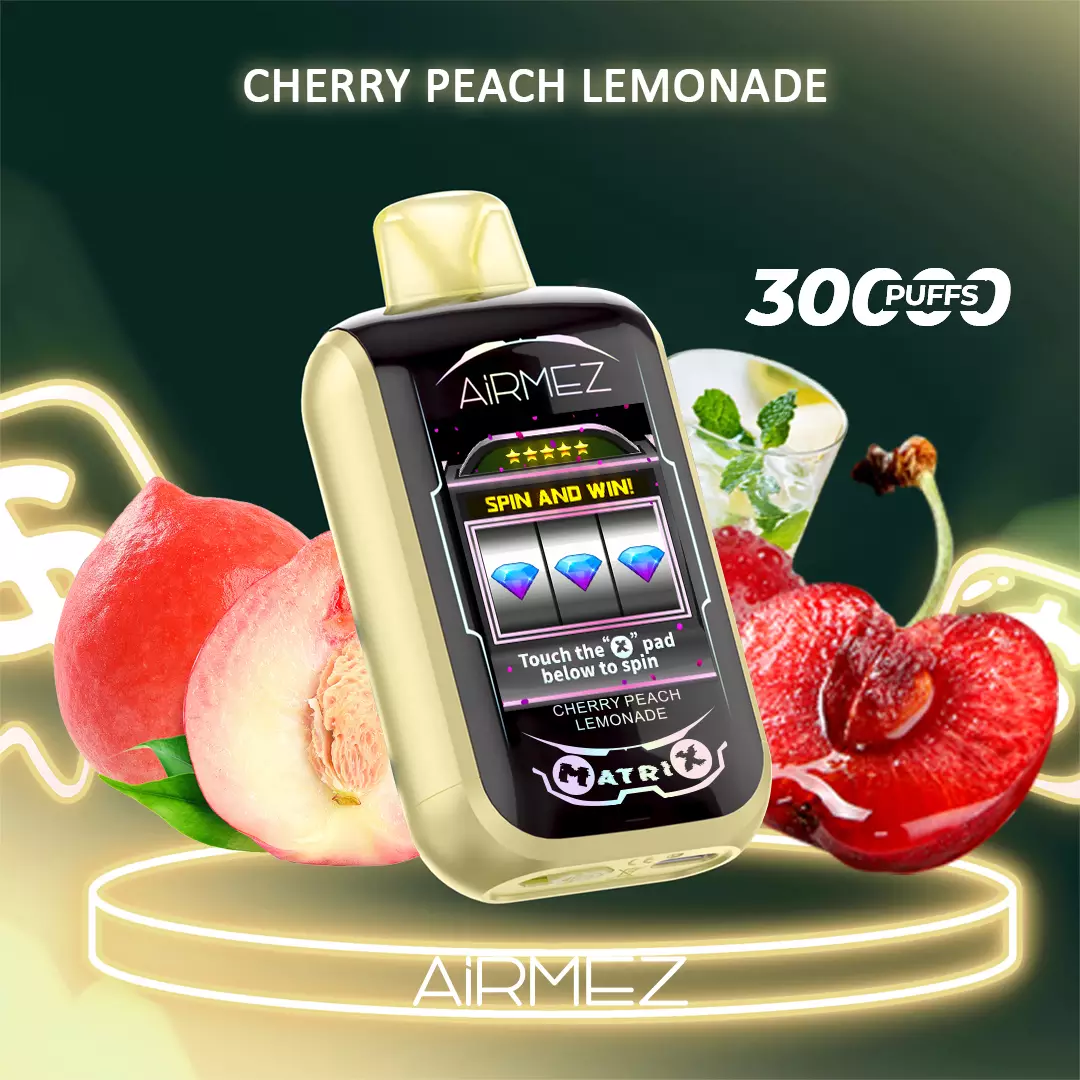 Airmez Matrix Pro 30000 Puffs - Cherry Peach Lemonade disposable vape Australia