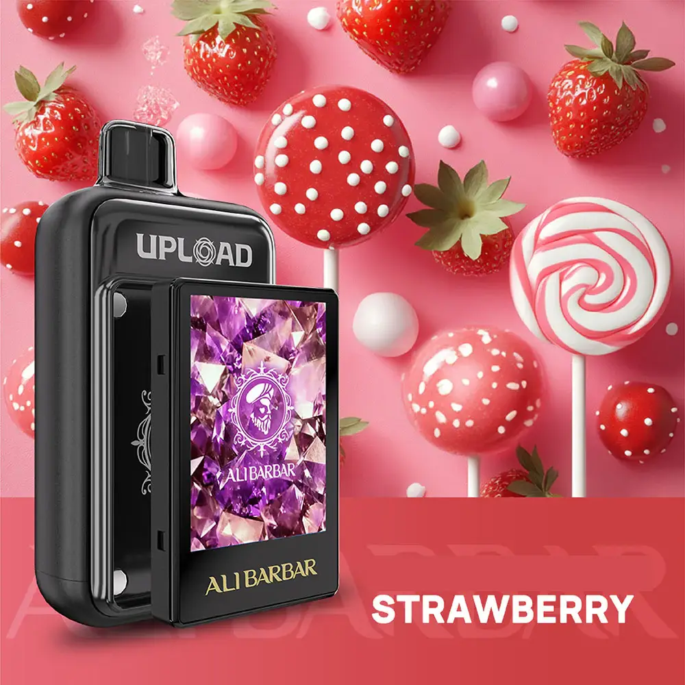 ALIBARBAR UPLOAD 25000 PUFFS - Chuppa Chupps Strawberry disposable vape Australia