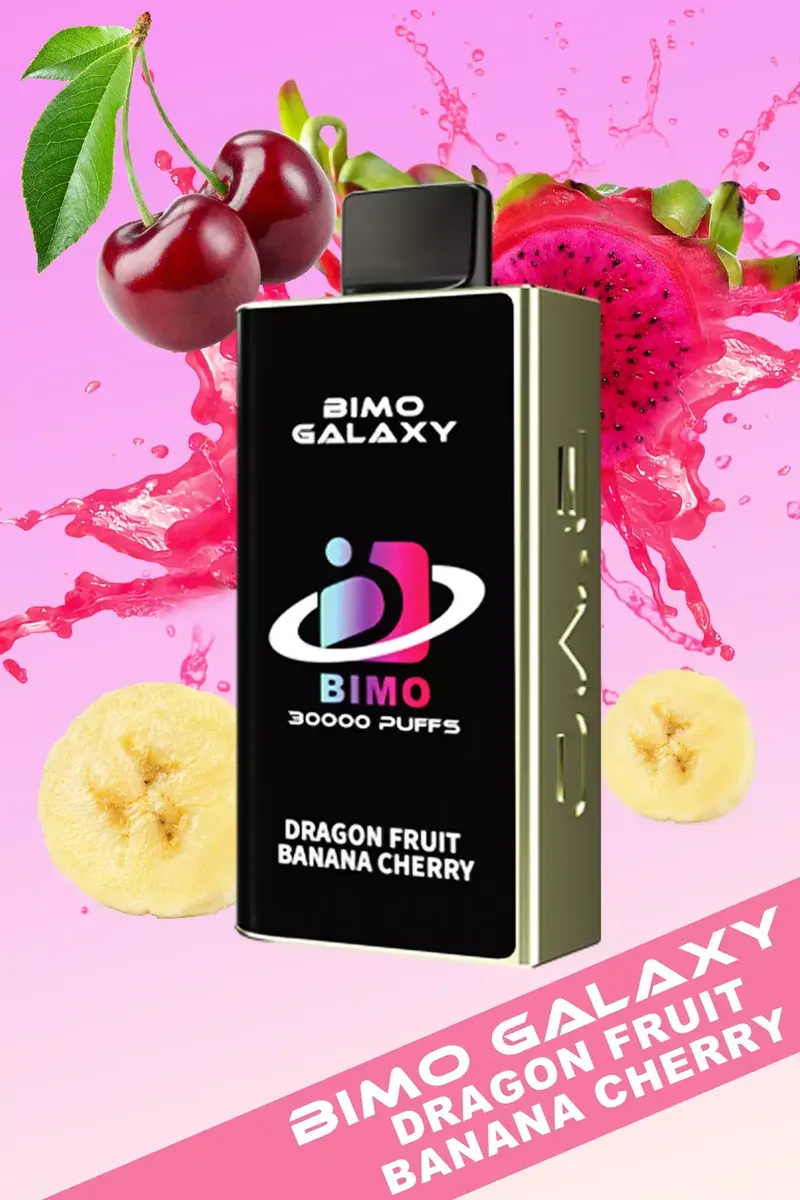 BIMO Galaxy 30000 Puffs - Dragon Fruit Banana Cherry disposable vape Australia