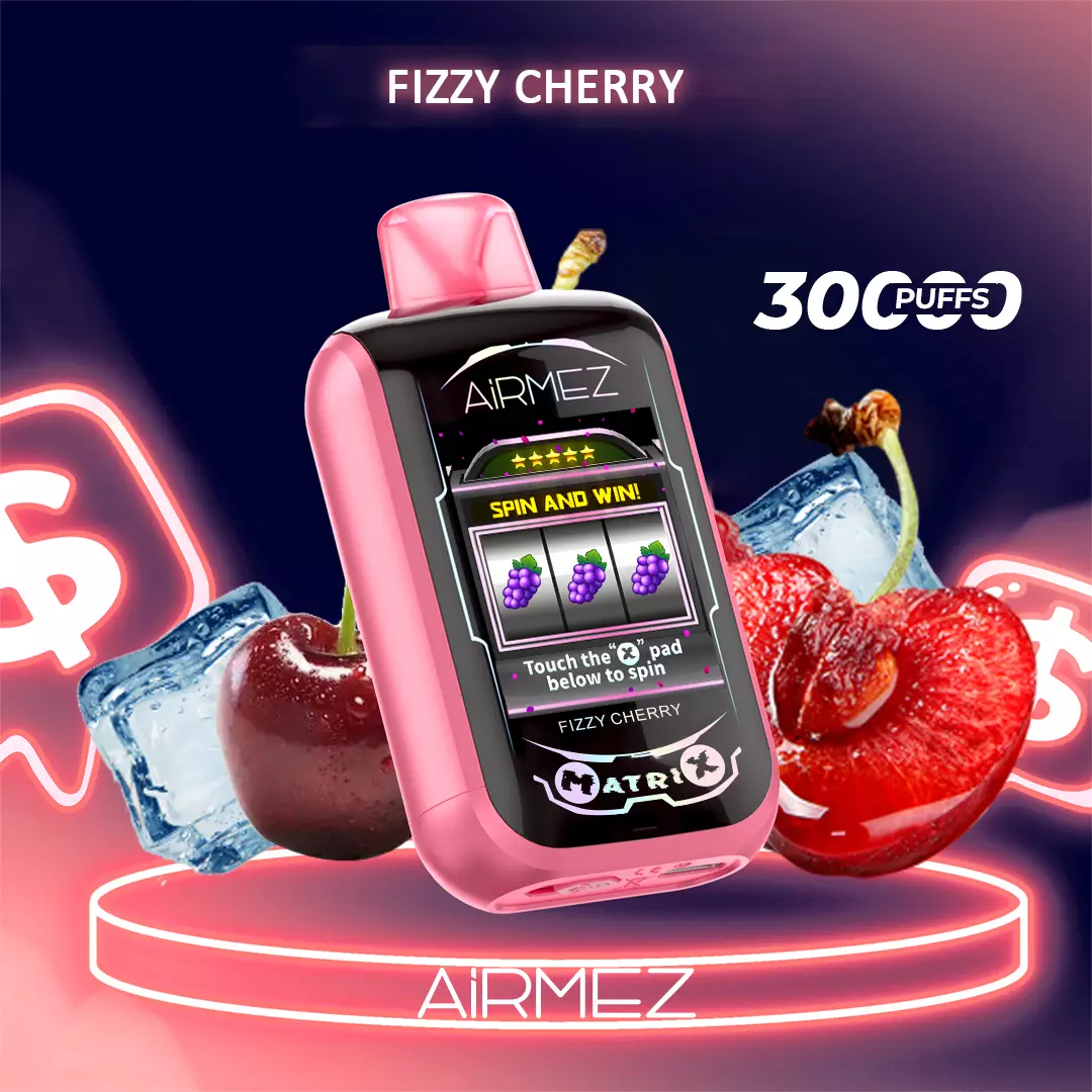 Airmez Matrix Pro 30000 Puffs - Fizzy Cherry disposable vape Australia