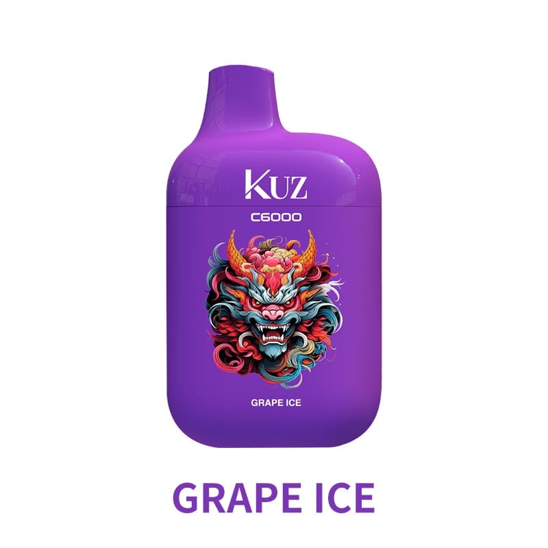 KUZ C6000 PUFFS - GRAPE ICE disposable vape Australia
