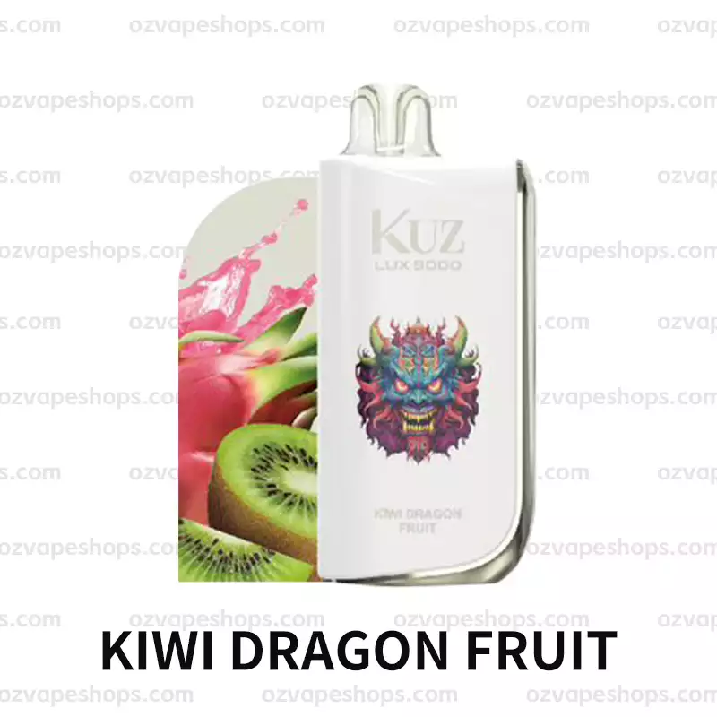 KUZ Ultra 9000 Puffs - KIWI DRAGON FRUIT disposable vape Australia