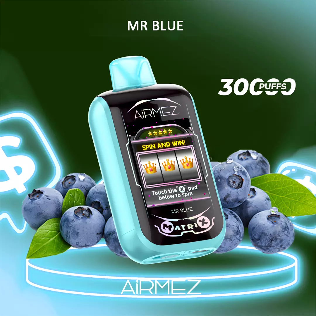 Airmez Matrix Pro 30000 Puffs - Mr Blue disposable vape Australia