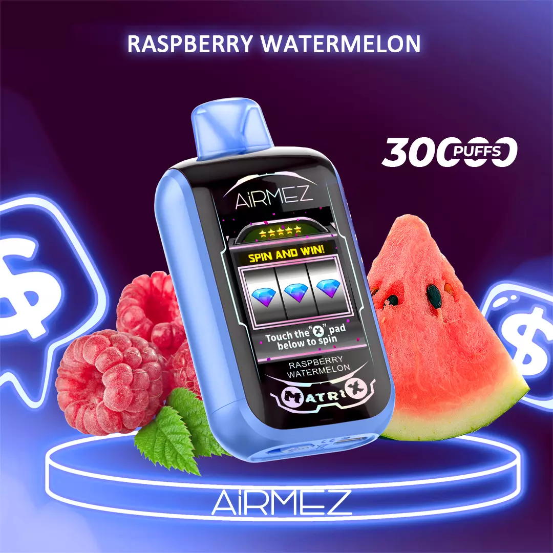 Airmez Matrix Pro 30000 Puffs - Raspberry Watermelon disposable vape Australia
