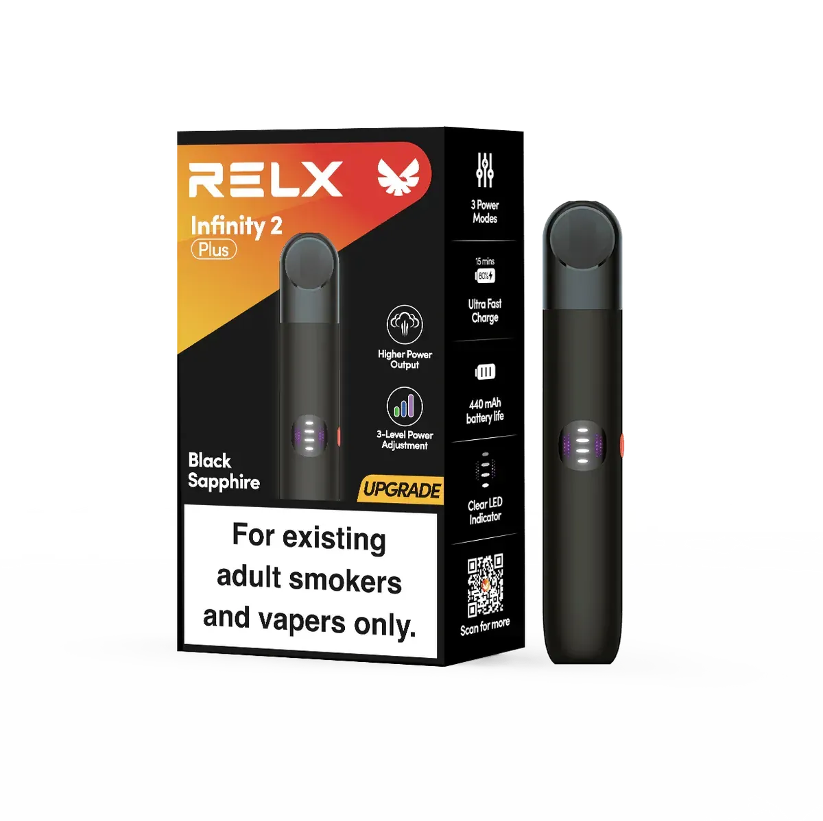RELX Infinity 2 Plus Device - Black Sapphire Australia