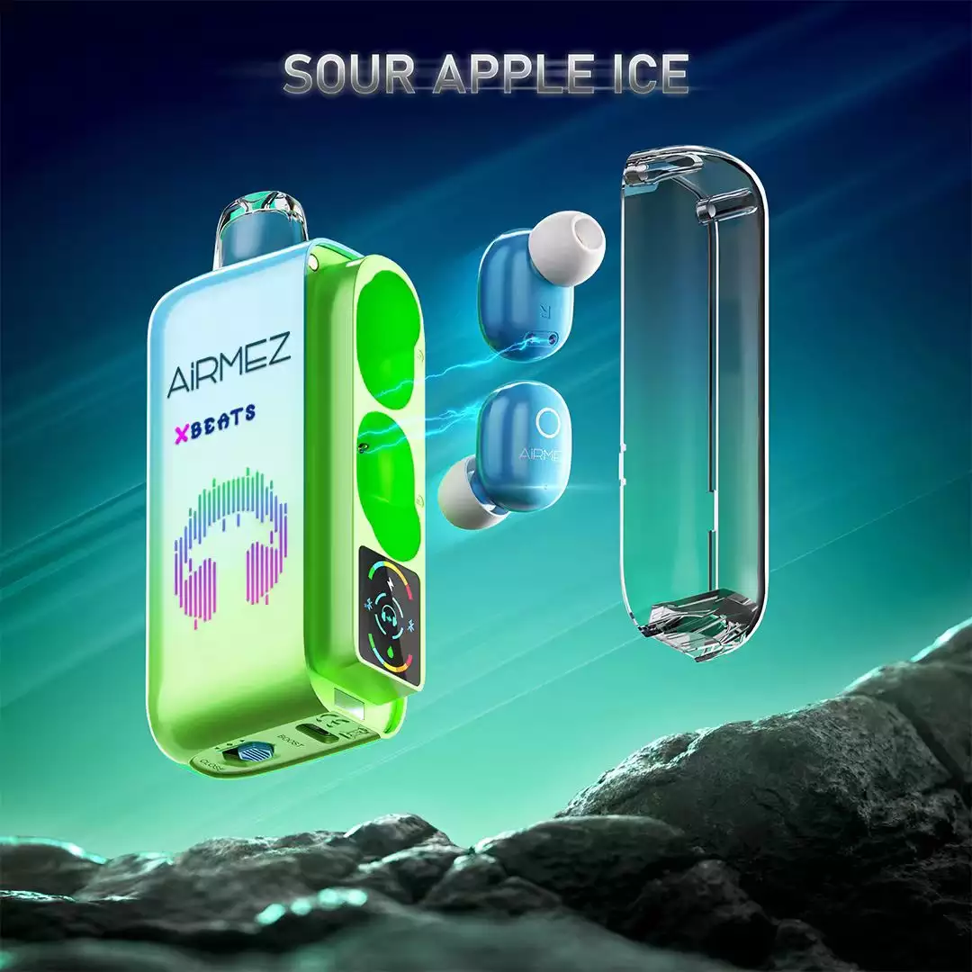 Airmez Xbeats 40000 Puffs - Sour Apple Ice disposable vape Australia