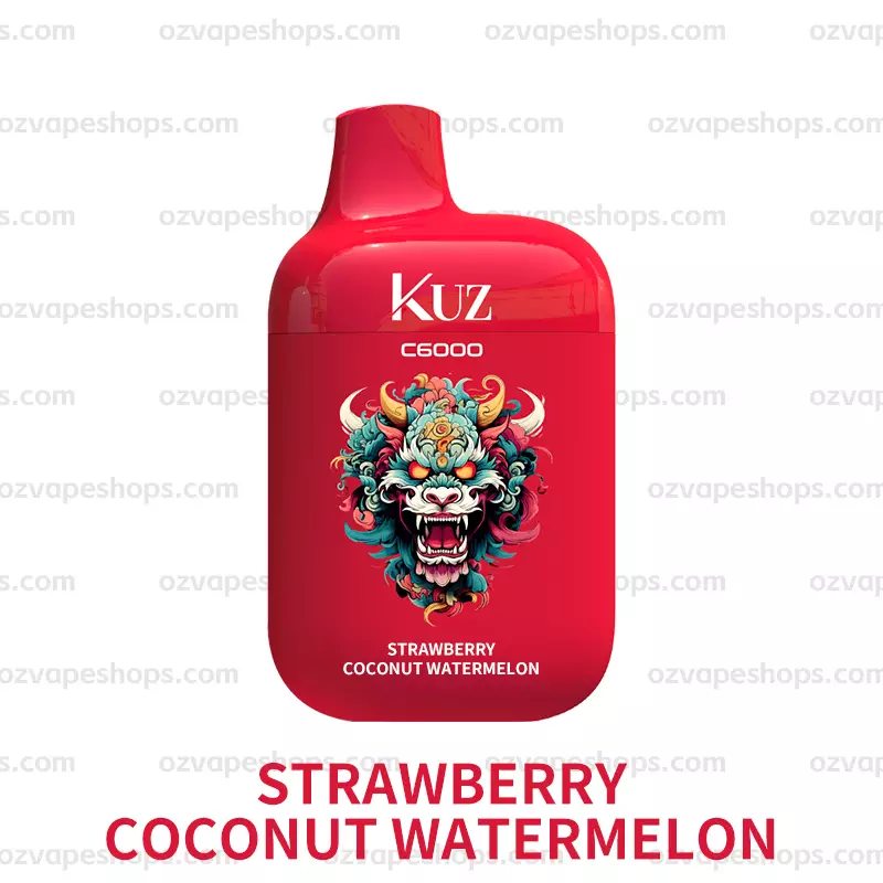 KUZ C6000 PUFFS - STRAWBERRY COCONUT WATERMELON disposable vape Australia