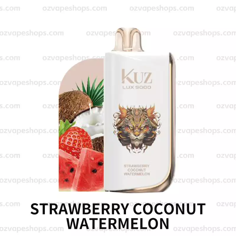 KUZ Ultra 9000 Puffs - STRAWBERRY COCONUT WATERMELON disposable vape Australia