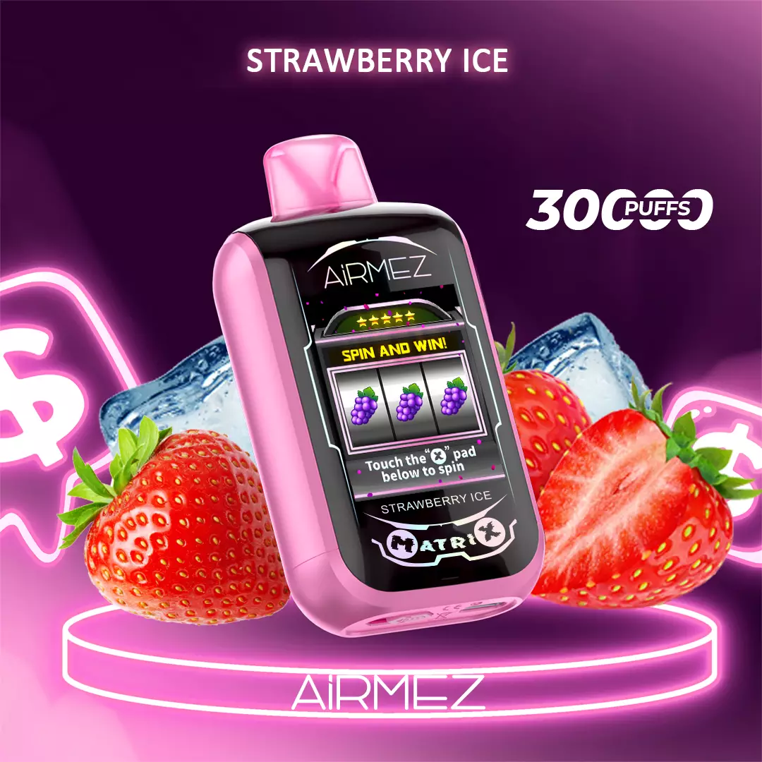 Airmez Matrix Pro 30000 Puffs - Strawberry Ice disposable vape Australia