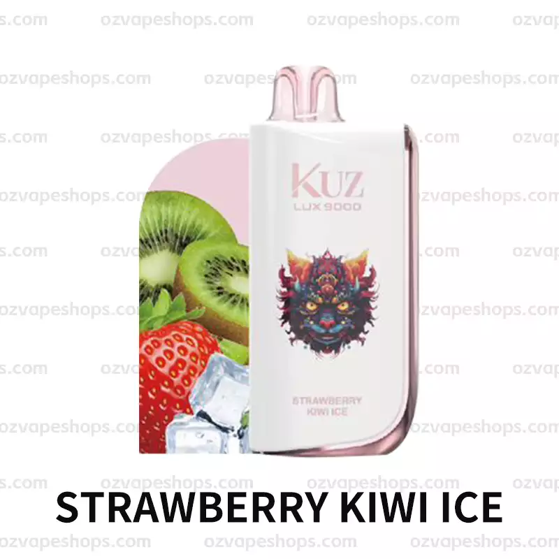 KUZ Ultra 9000 Puffs - STRAWBERRY KIWI ICE disposable vape Australia