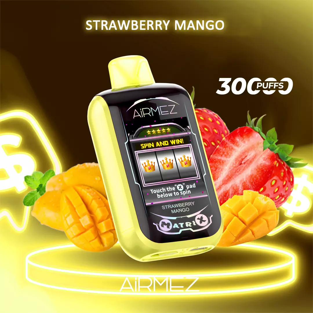 Airmez Matrix Pro 30000 Puffs - Strawberry Mango disposable vape Australia