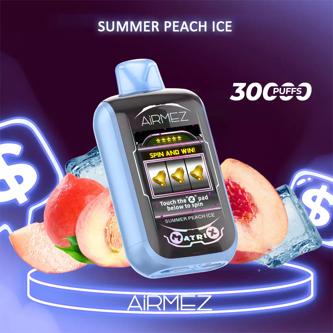 Airmez Matrix Pro 30000 Puffs - Summer Peach Ice disposable vape Australia