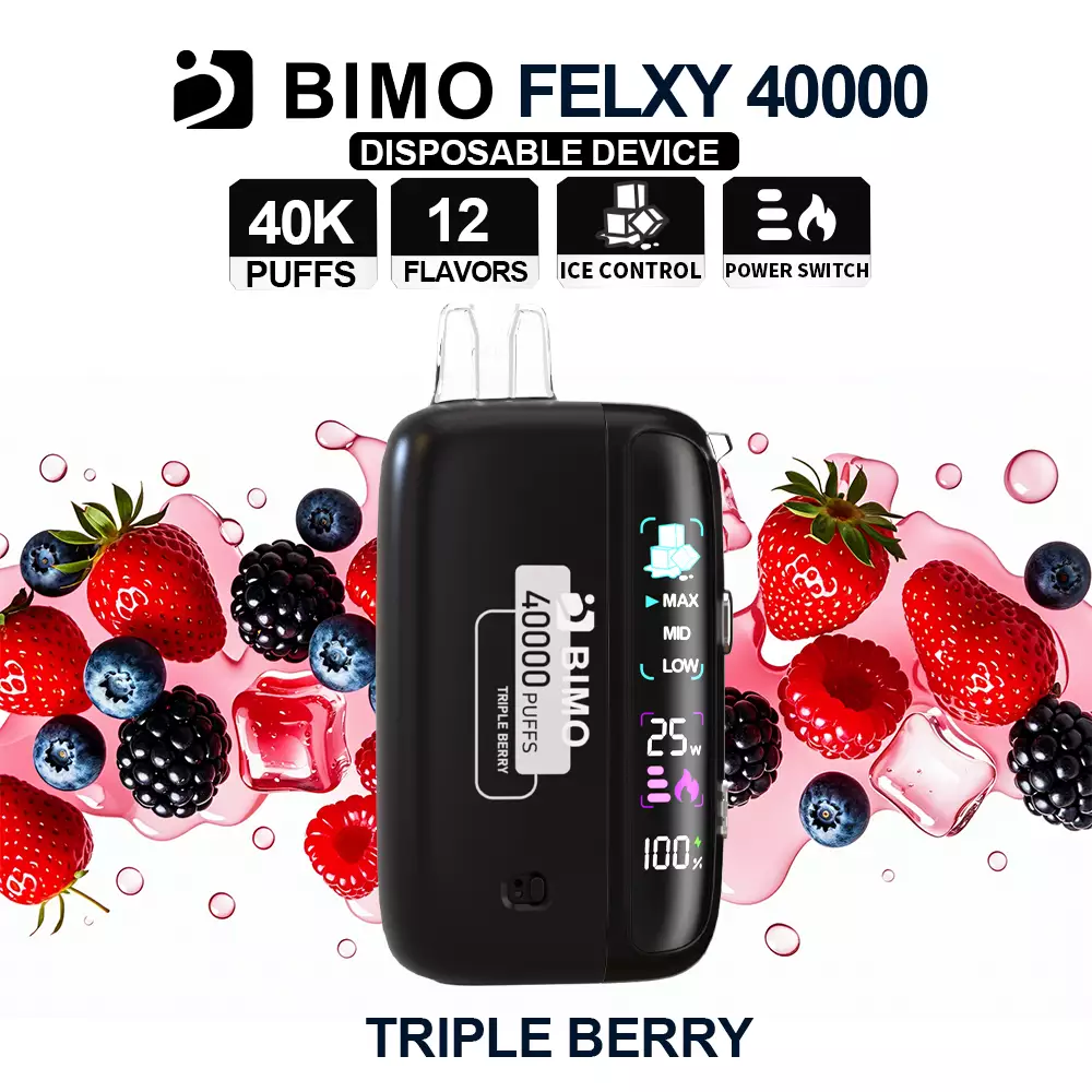 BIMO Felxy 40000 Kit - Triple Berry Puffs Australia
