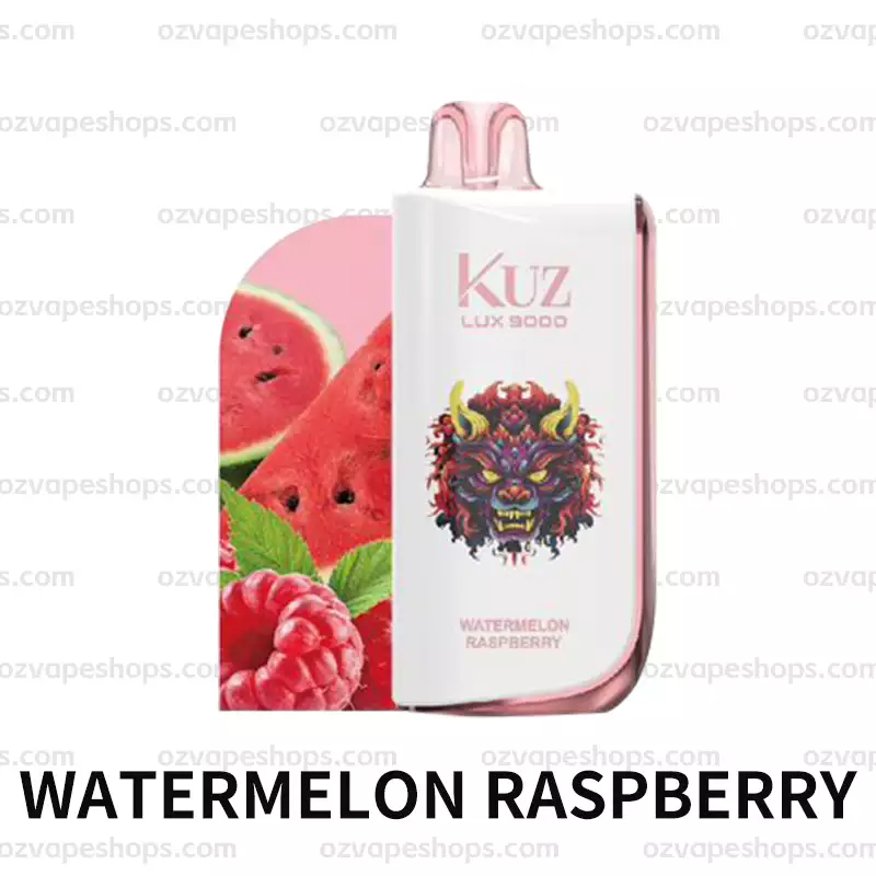 KUZ Ultra 9000 Puffs - WATERMELON RASPBERRY disposable vape Australia