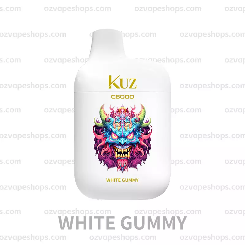 KUZ C6000 PUFFS - WHITE GUMMY disposable vape Australia